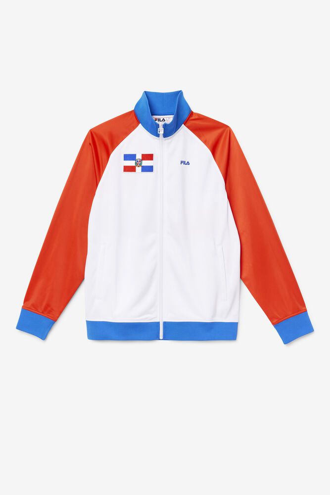 Fila Jacket Dominican Republic Track Womens White - India OGL-986371